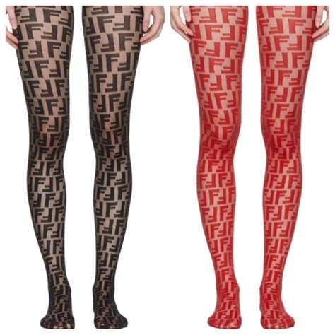 fendi monogram tights